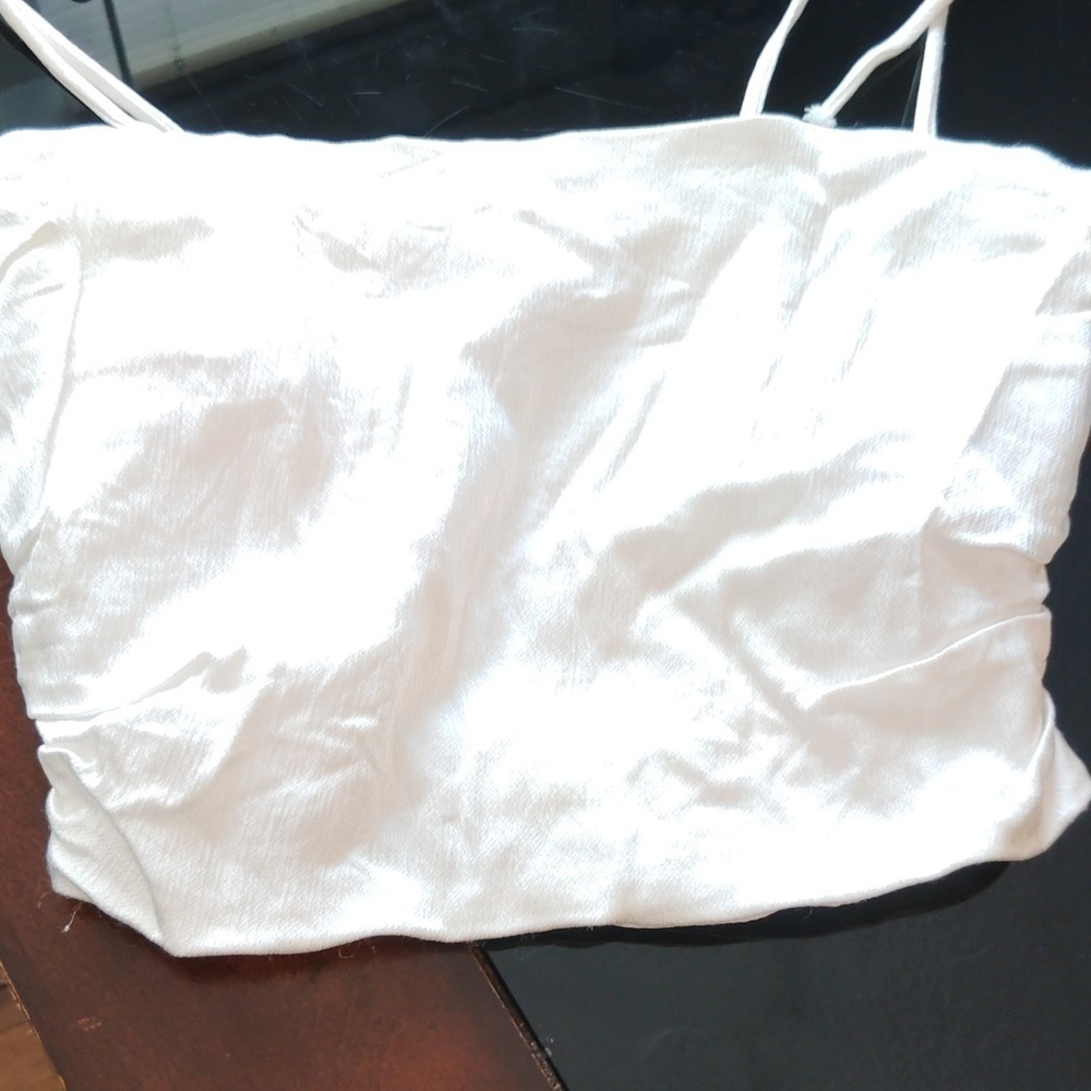 Zara Crop Top Tie Straps Size Small - Picture 13 of 14